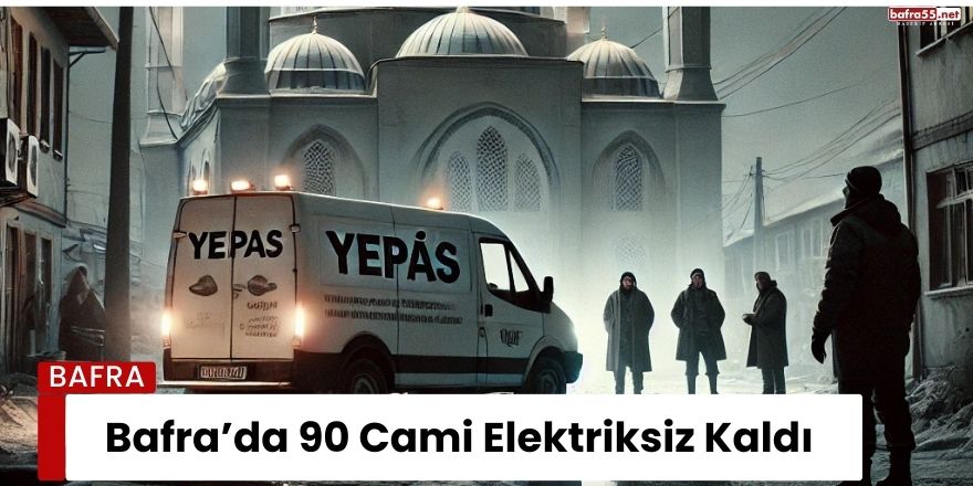 Bafra’da 90 Cami Elektriksiz Kaldı