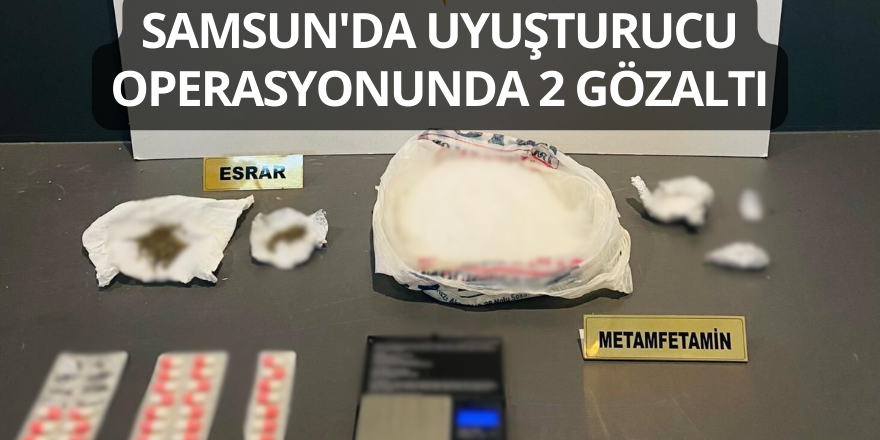 Samsun'da Uyuşturucu Operasyonunda 2 Gözaltı