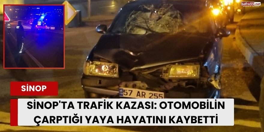 Sinop'ta Trafik Kazası: Otomobilin Çarptığı Yaya Hayatını Kaybetti