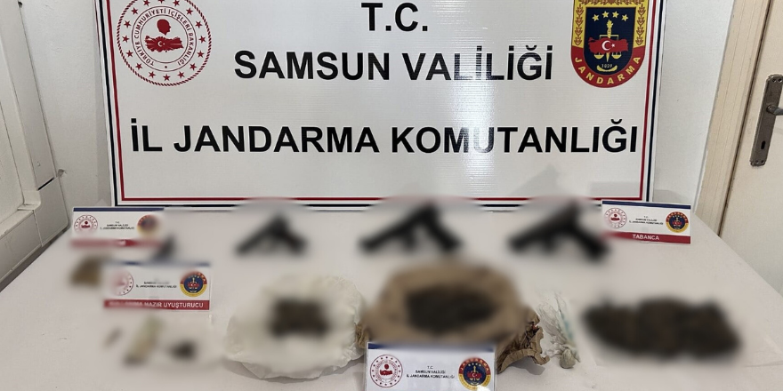 Samsun'da uyuşturucu ve silah operasyonu: 1 tutuklama