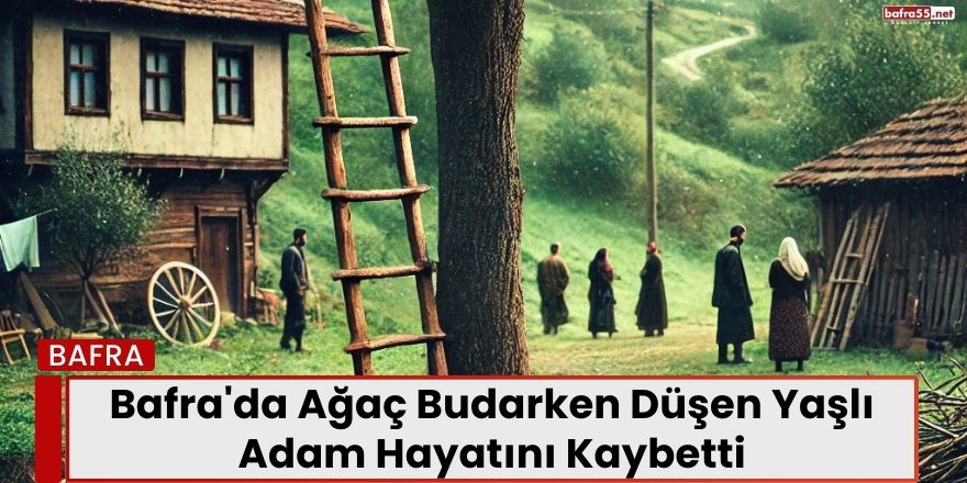 Bafra'da Ağaç Budarken Düşen Yaşlı Adam Hayatını Kaybetti