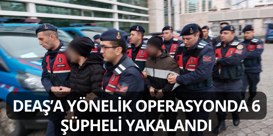 DEAŞ’a Yönelik Operasyonda 6 Şüpheli Yakalandı