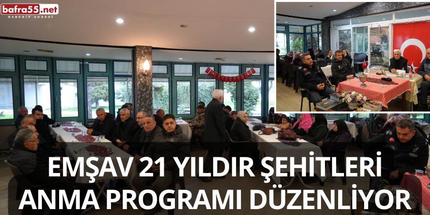 EMŞAV 21 Yıldır Şehitleri Anma Programı Düzenliyor