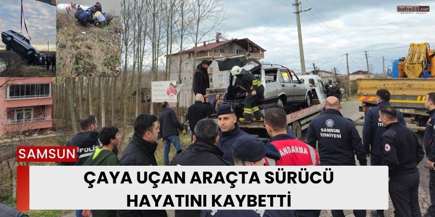 Çaya Uçan Araçta Sürücü Hayatını Kaybetti