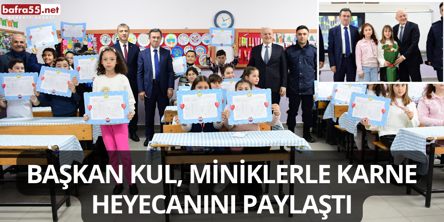 Başkan Kul, Miniklerle Karne Heyecanını Paylaştı