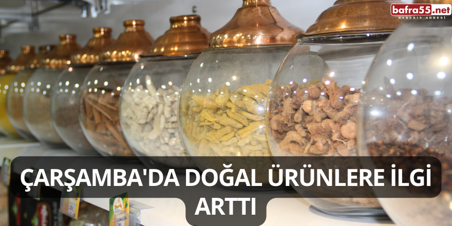 Çarşamba'da Doğal Ürünlere İlgi Arttı