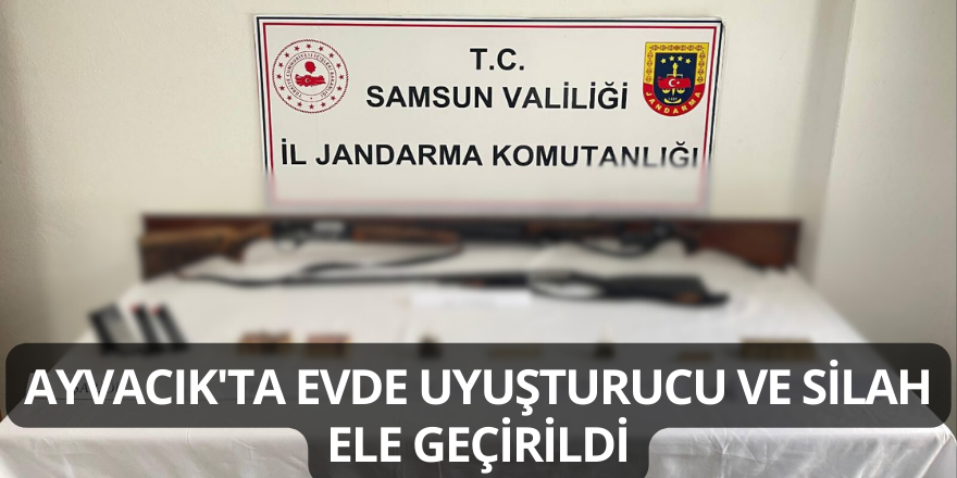 Ayvacık'ta Evde Uyuşturucu ve Silah Ele Geçirildi