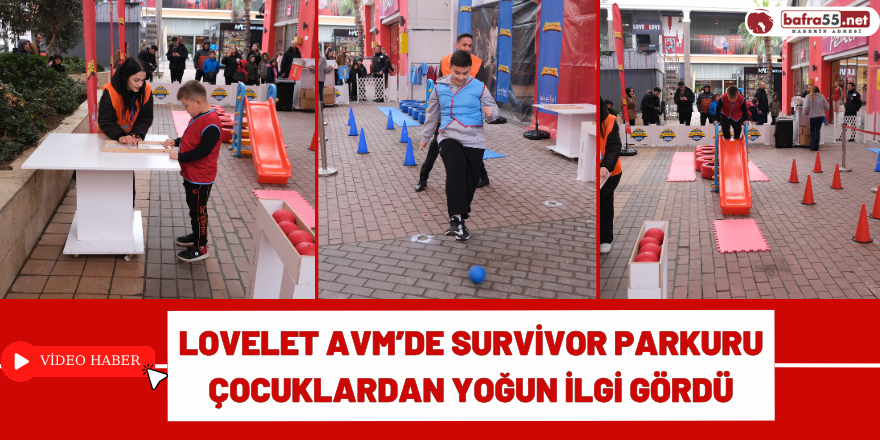 Lovelet AVM’de Survivor Parkuru Çocuklardan Yoğun İlgi Gördü