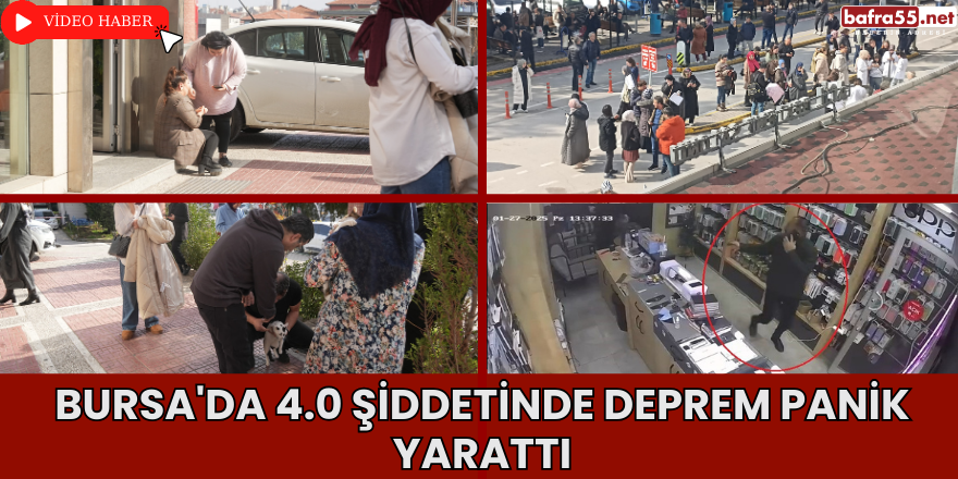 Bursa'da 4.0 Şiddetinde Deprem Panik Yarattı