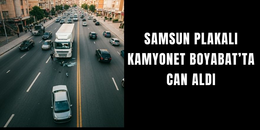 Samsun Plakalı Kamyonet Boyabat’ta Can Aldı