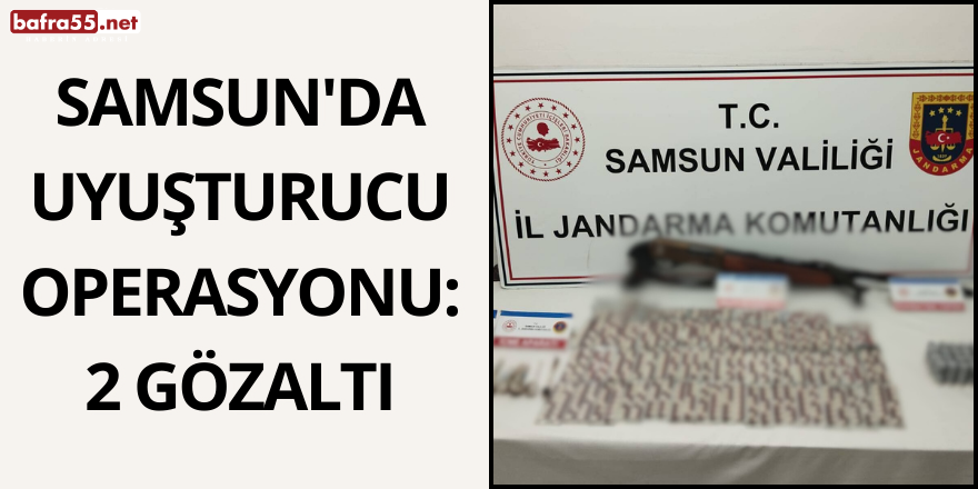 Samsun'da uyuşturucu operasyonu: 2 gözaltı