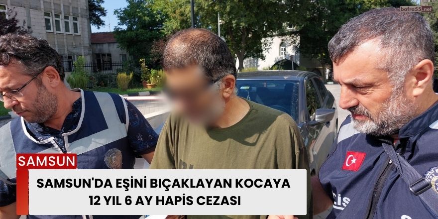 Samsun'da Eşini Bıçaklayan Kocaya 12 Yıl 6 Ay Hapis Cezası