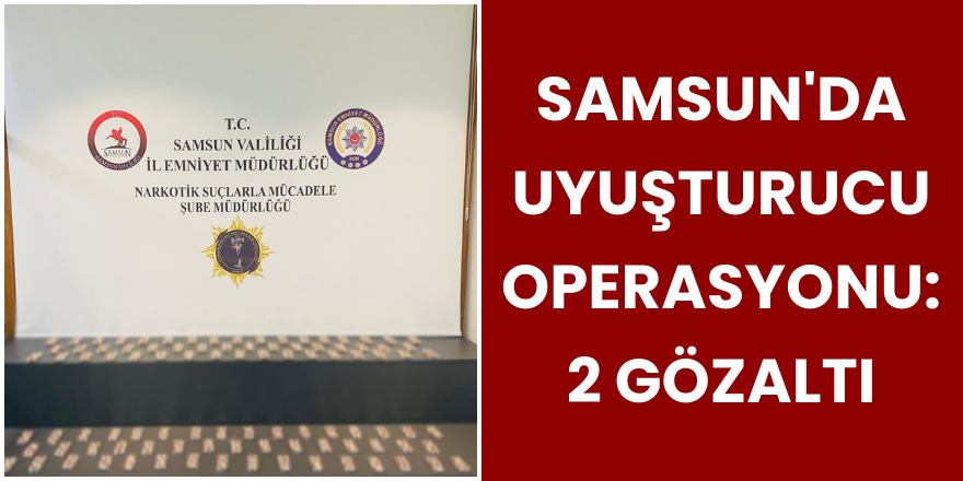 Samsun'da Uyuşturucu Operasyonu: 2 Gözaltı