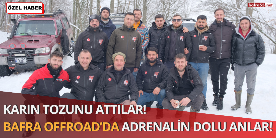 Karın Tozunu Attılar! Bafra Offroad’da Adrenalin Dolu Anlar!