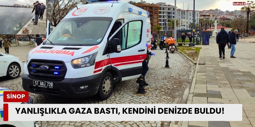 Yanlışlıkla Gaza Bastı, Kendini Denizde Buldu!