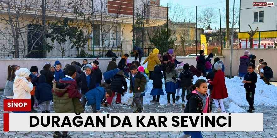 Durağan'da Kar Sevinci