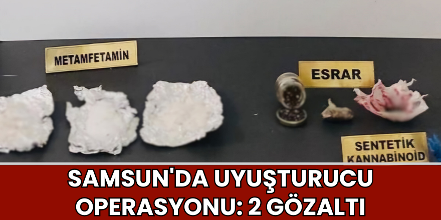 Samsun'da Uyuşturucu Operasyonu: 2 Gözaltı