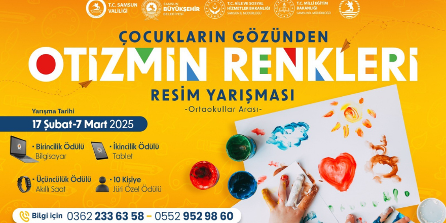 Otizmin Renkleri’ Konulu Resim Yarışması Başladı