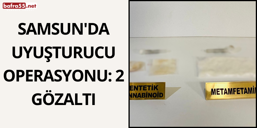 Samsun'da Uyuşturucu Operasyonu: 2 Gözaltı