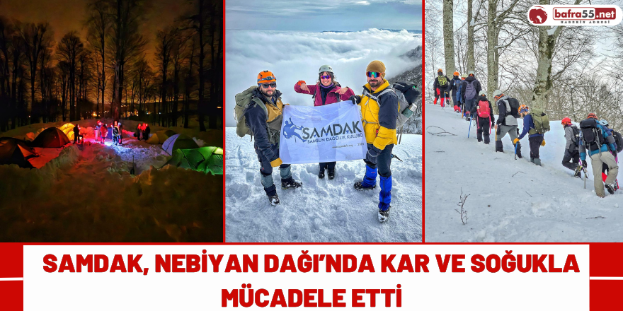 SAMDAK, Nebiyan Dağı’nda Kar ve Soğukla Mücadele Etti