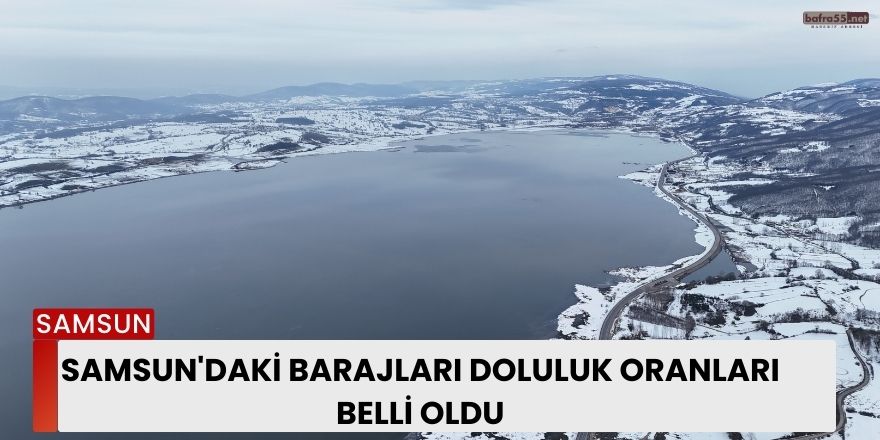 Samsun'daki barajların doluluk oranları belli oldu