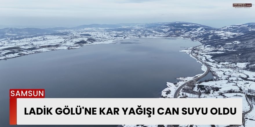 Ladik Gölü'ne Kar Yağışı Can Suyu Oldu