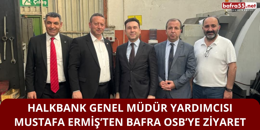 Halkbank Genel Müdür Yardımcısı Mustafa Ermiş’ten Bafra OSB’ye Ziyaret