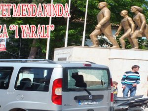 CUMHURİYET MEYDANINDA KAZA ‘’ 1 YARALI ‘’