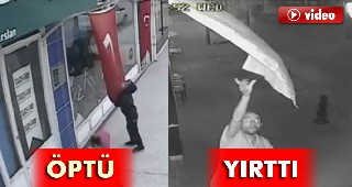 Türk bayrağını yırtarak kopardı