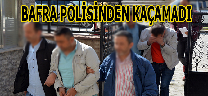 Zanlılar Bafra polisinden kaçamadı