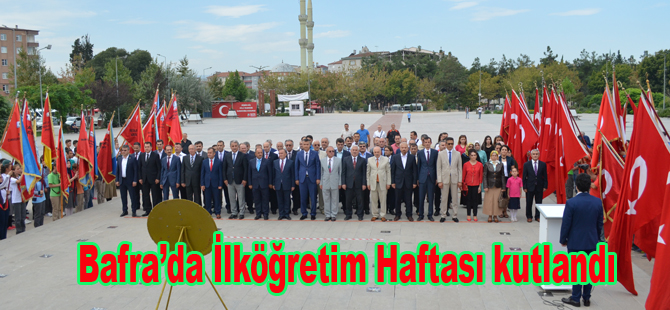 Bafra'da ilköğretim Haftası kutlaması yapıldı