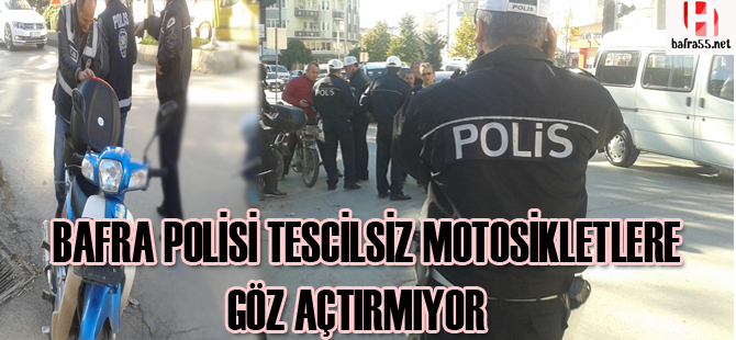 Tescilsiz motosikletler otoparka çekildi