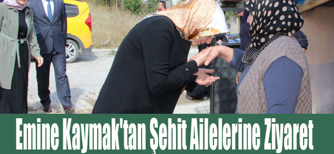 Emine Kaymak'tan Şehit Ailelerine Ziyaret