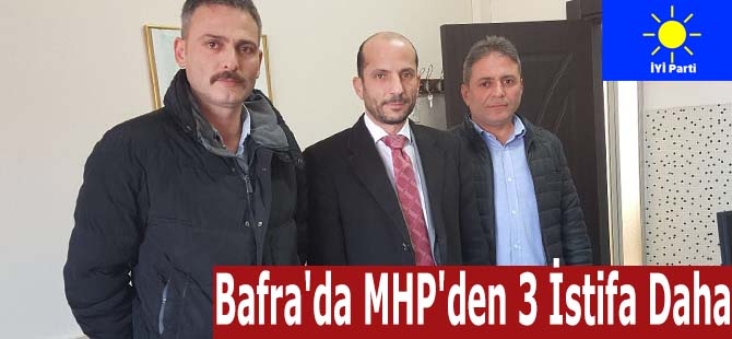 Bafra'da MHP'den 3 İstifa Daha