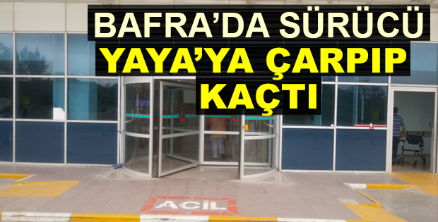 Bafra’da Önce Vurdu Sonra Kaçtı