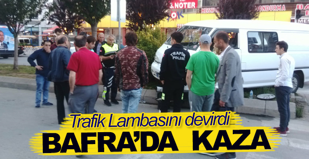 Bafra'da Trafik Kazası