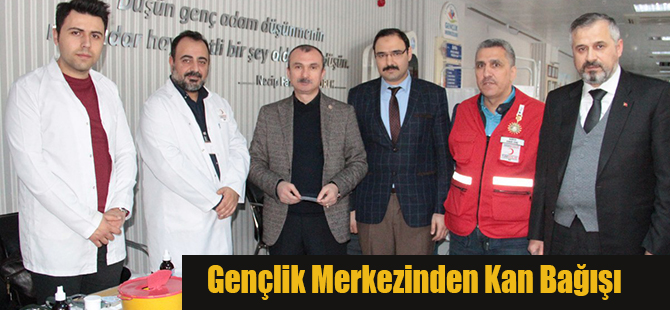 Gençlik Merkezinden Kan Bağışı