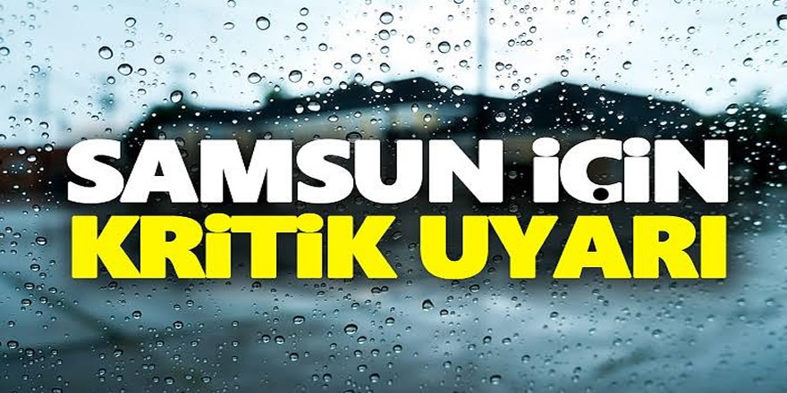 Meteoroloji Uyardı! Dikkat Edin