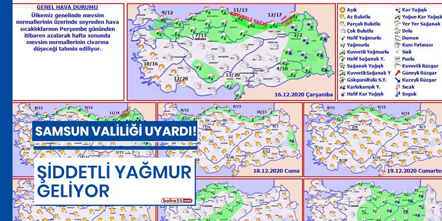 Samsun Valiliği uyardı!