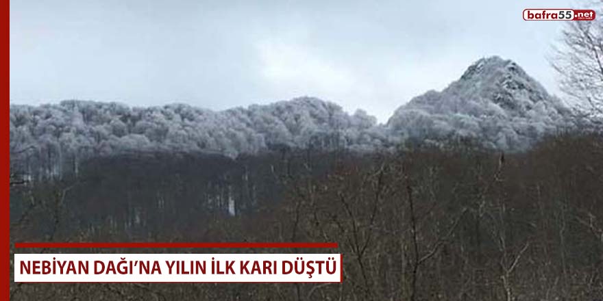 Nebiyan Dağı'na yılın ilk karı düştü!