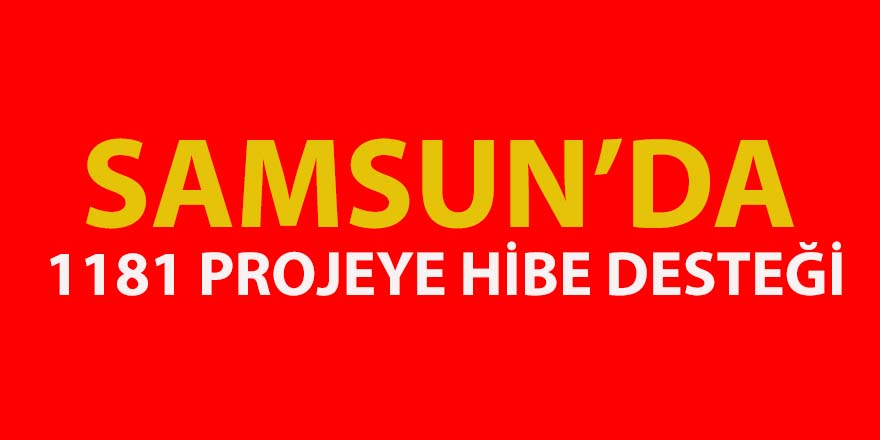 Samsun’da 1181 projeye hibe desteği