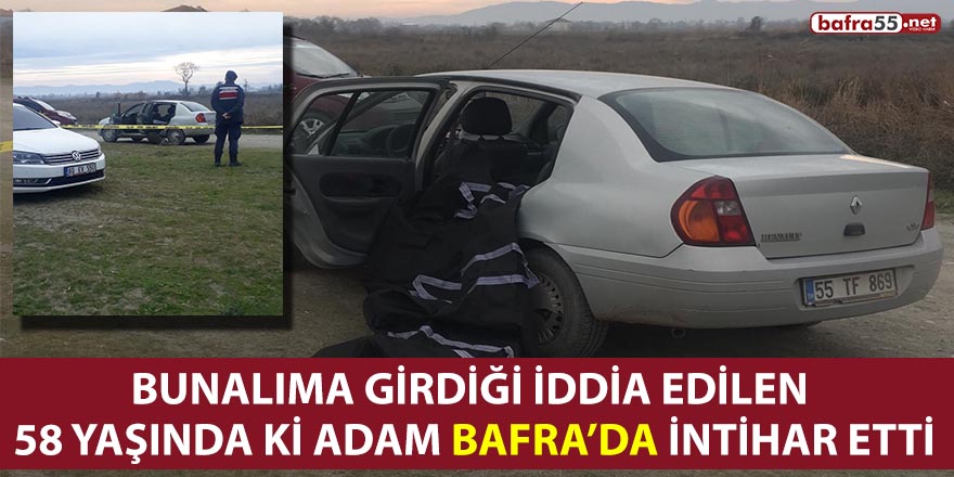 Bafra'da 58 yaşındaki adam intihar etti!