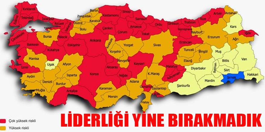 SAMSUN YİNE İLK SIRADA