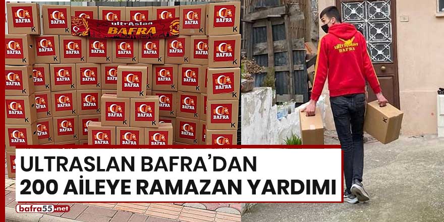 Ultraslan Bafra'dan 200 aileye Ramazan yardımı