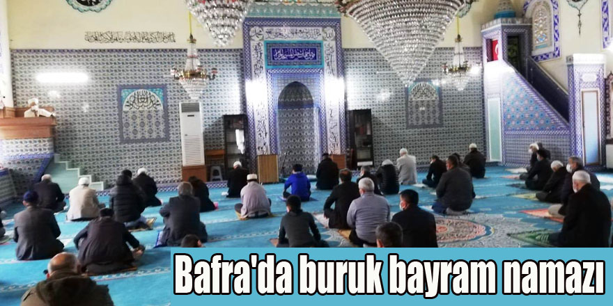 Bafra'da buruk bayram namazı