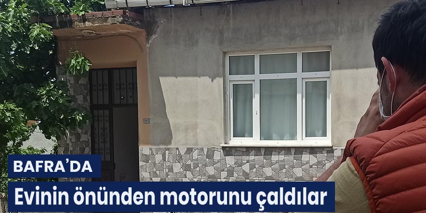 Evinin önünden motorunu çaldılar