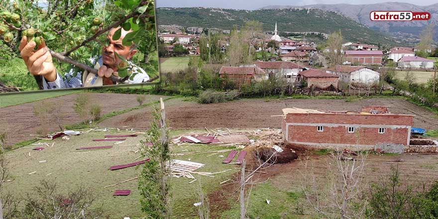 Tokat’ta tarım arazilerini dolu vurdu, zarar büyük