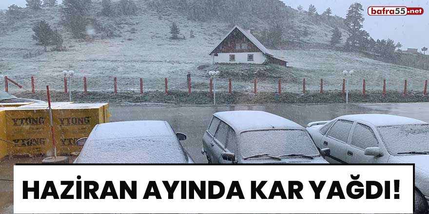 Haziran ayında kar yağdı