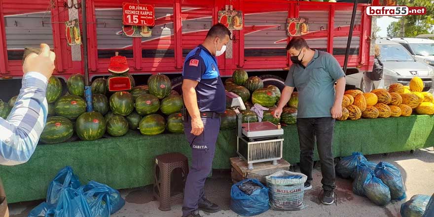 Semt pazarlarında terazi denetimi