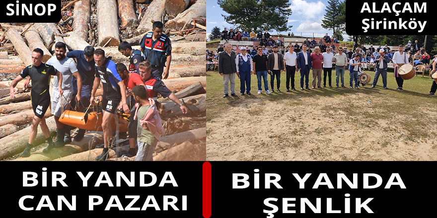 Bir yanda can pazarı,bir yanda şenlik